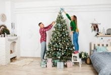 árbol de navidad / quitar la decoración navideña