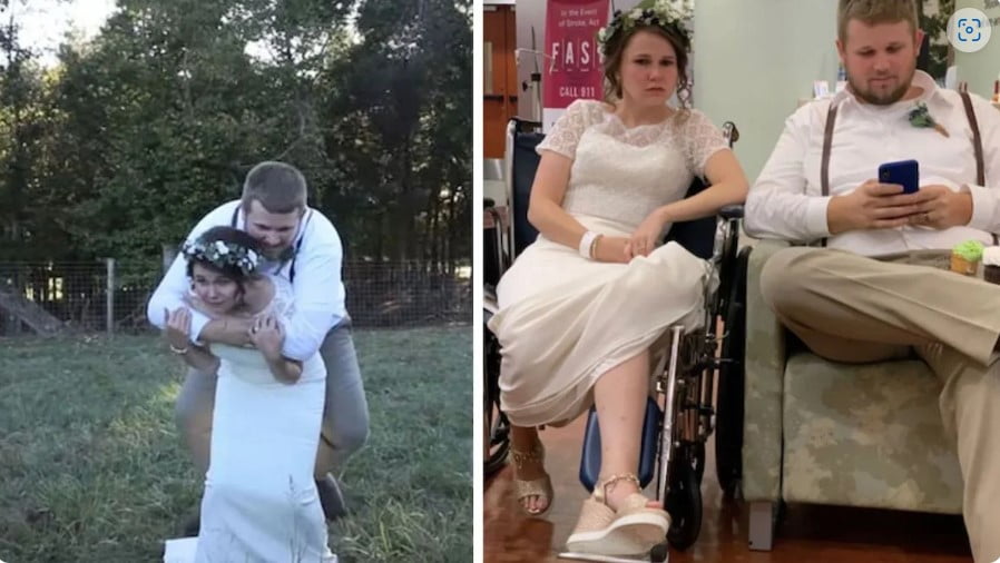 Sesión de fotos de matrimonio se convirtió en un desastre, la novia terminó en el hospital